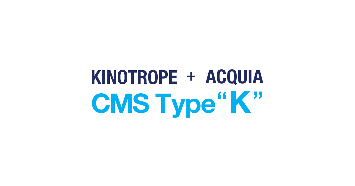 アクイア導入サービス【ACQUIA CMS Type K】